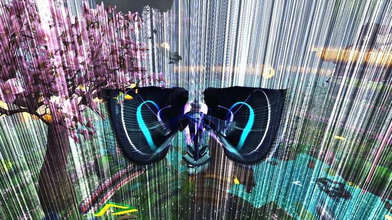Character with Glowing Wings — Black
