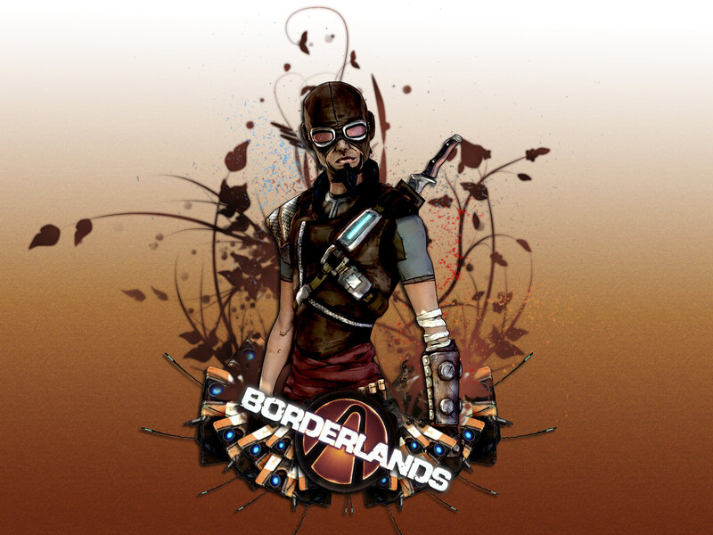 Character with Goggles and Weapon — Brown