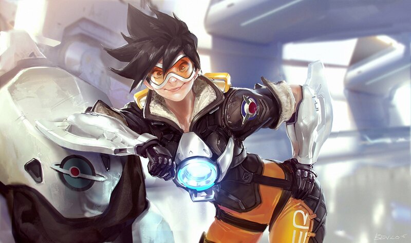 Character with Goggles and Weapon