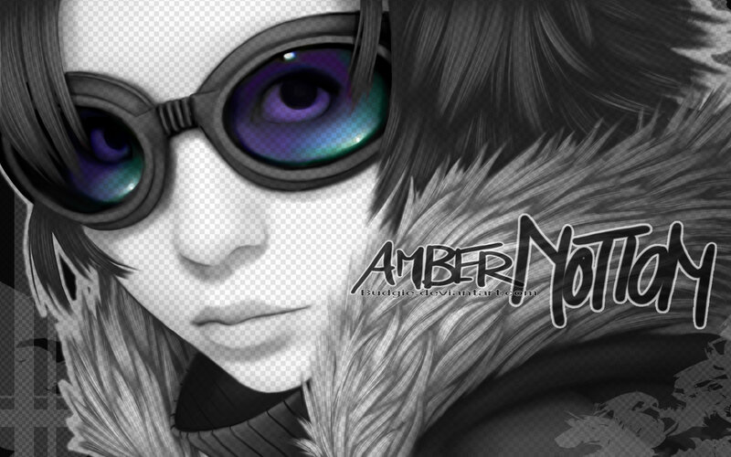 character with goggles portrait