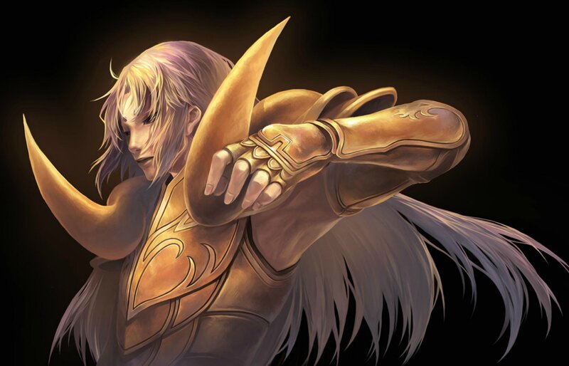 Character with Golden Armor