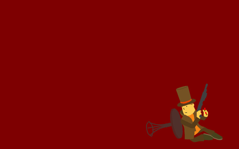 character with gun and top hat