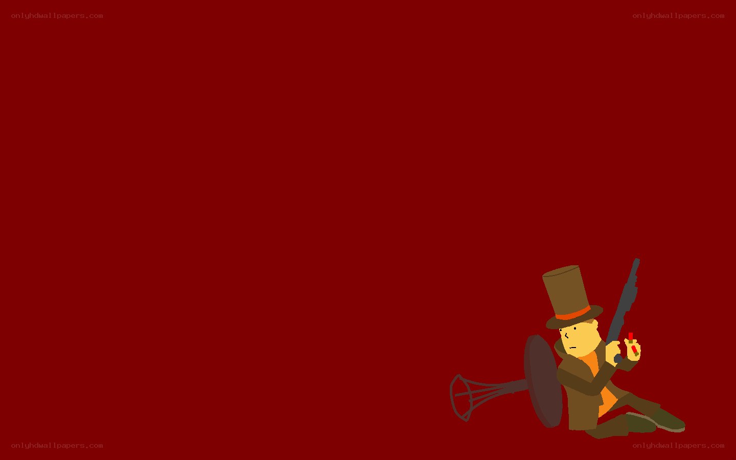 character with gun and top hat