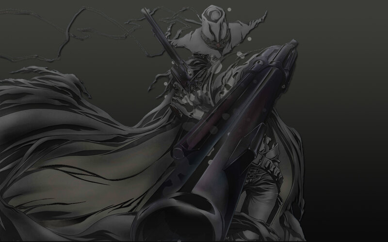 Character with Guns — Black, Dramatic