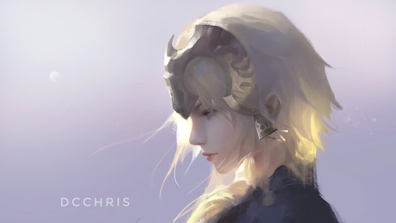 Character with Helmet — Purple, Serene