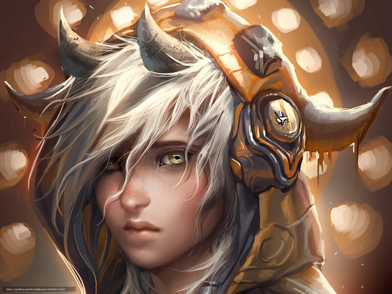 Character with Horns and Armor — Brown