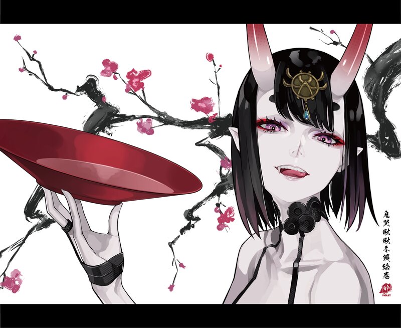 Character with Horns — Black