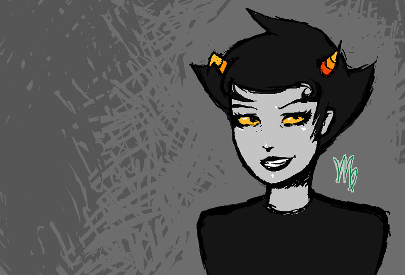 Character with Horns — Gray