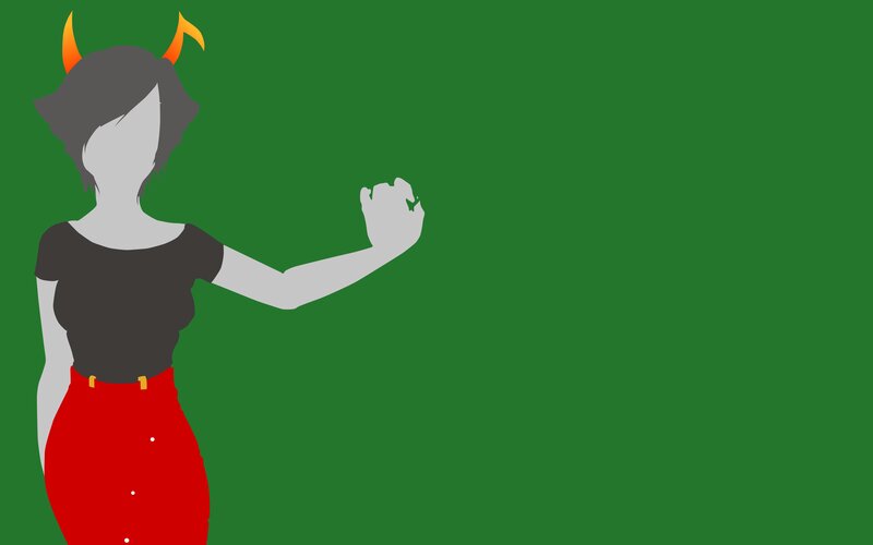 Character with Horns — Green