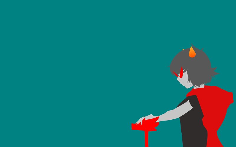 Character with Horns — Teal