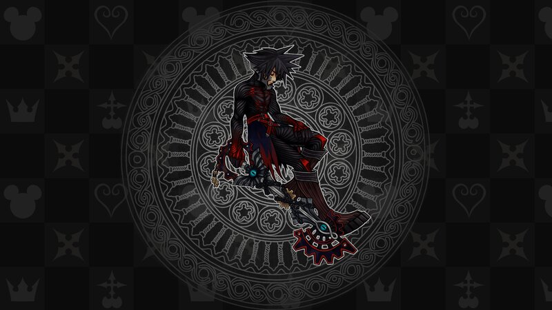 Character with Keyblade — Black, Dramatic