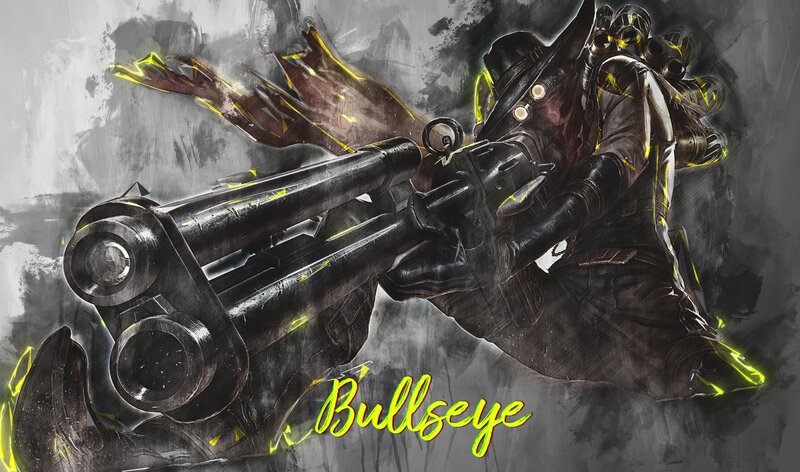 Character with Large Gun — Black