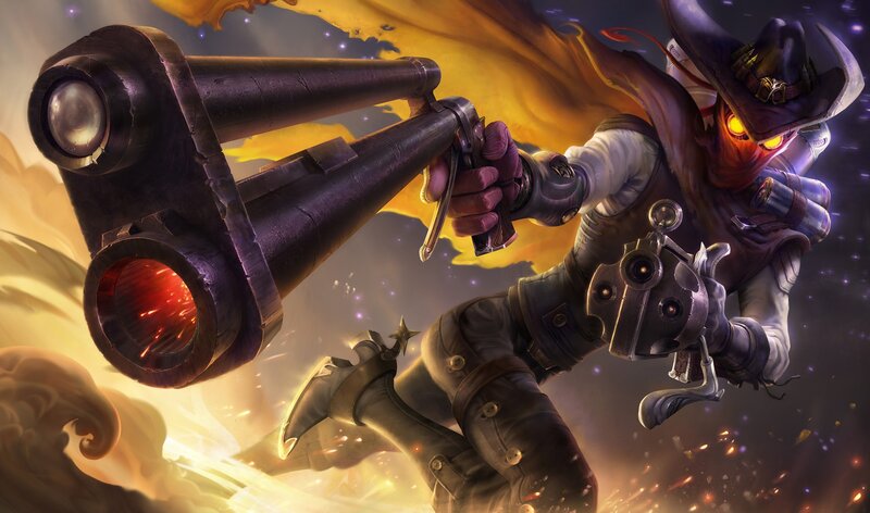 Character with Large Gun — Yellow