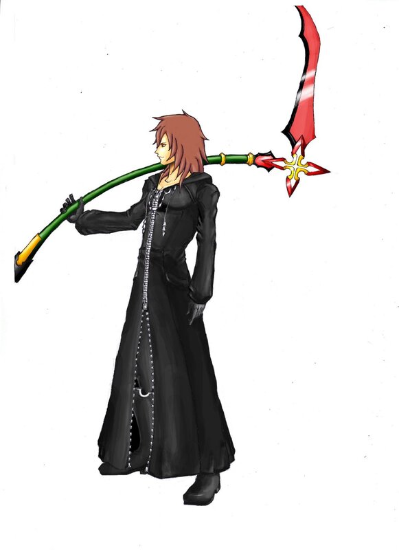 Character with large scythe