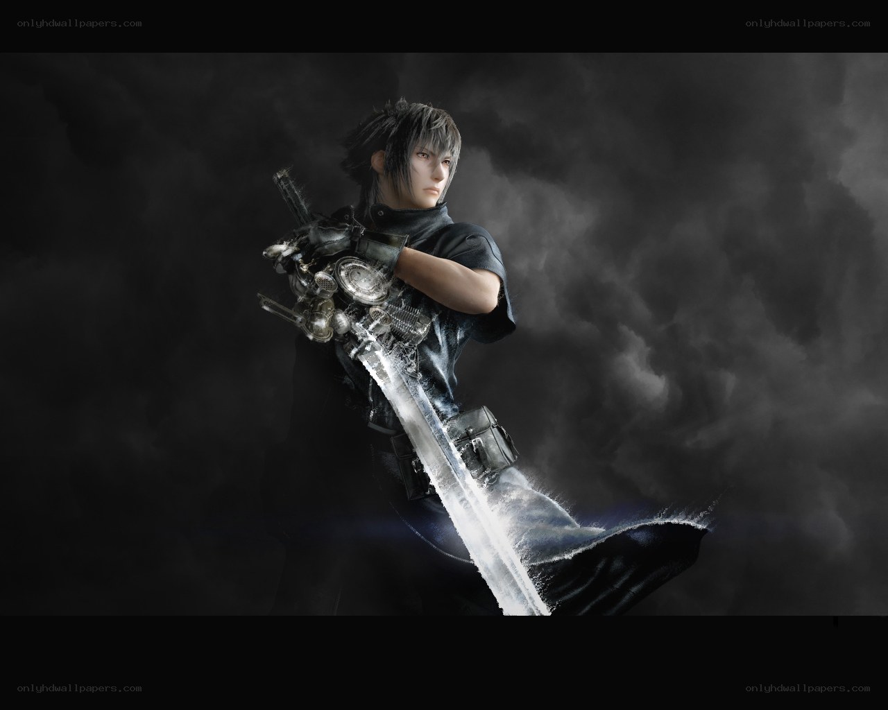 Character with large sword