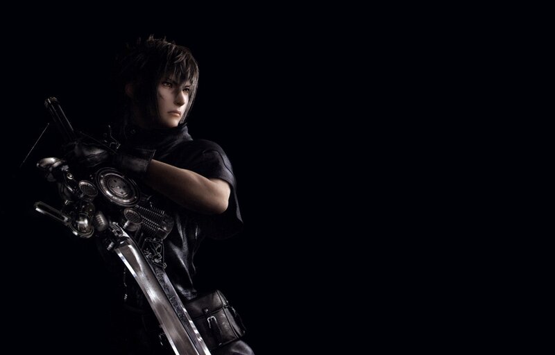 Character with Large Sword — Black, Dramatic, Night, 3d Render