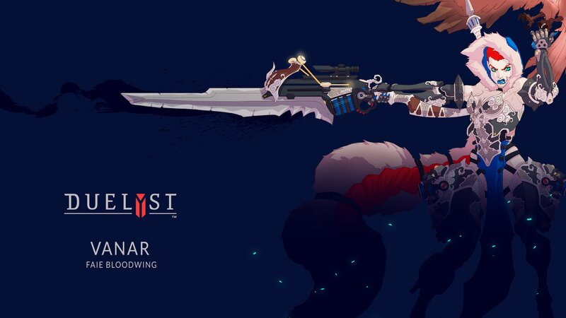 Character with Large Sword — Blue, Dramatic, Night, Digital Art
