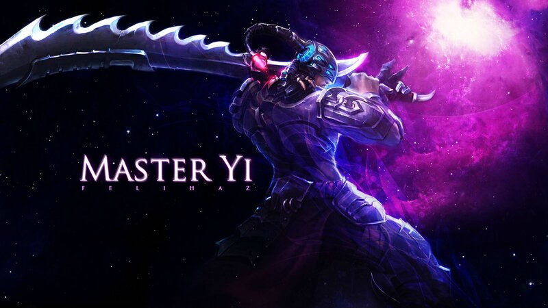 Character with Large Sword — Purple, Dramatic