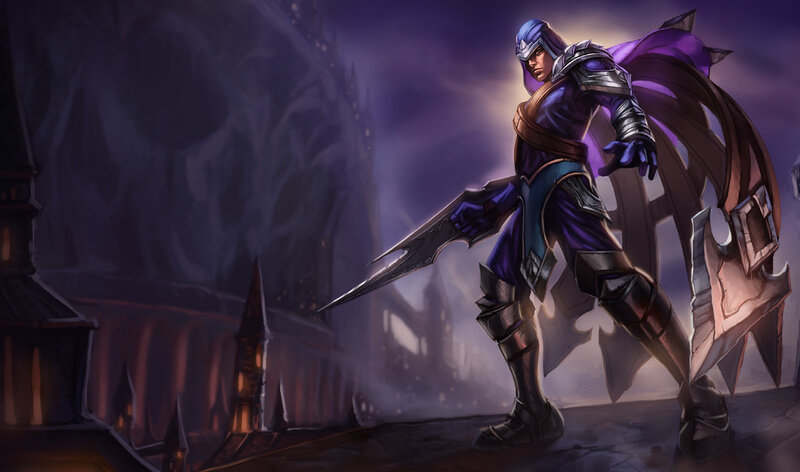 Character with Large Sword — Purple
