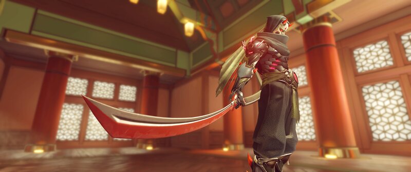 Character with Large Sword — Red, Dramatic, 3d Render