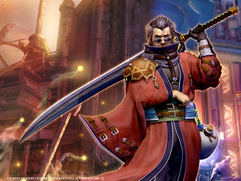 Character with large sword