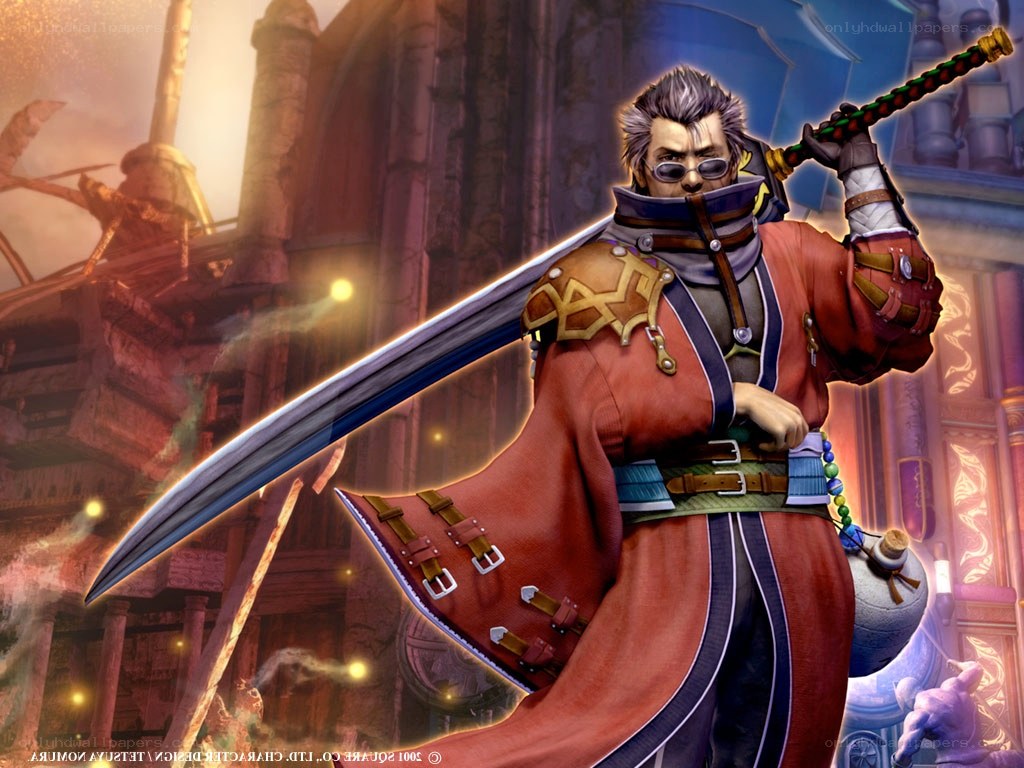 Character with large sword
