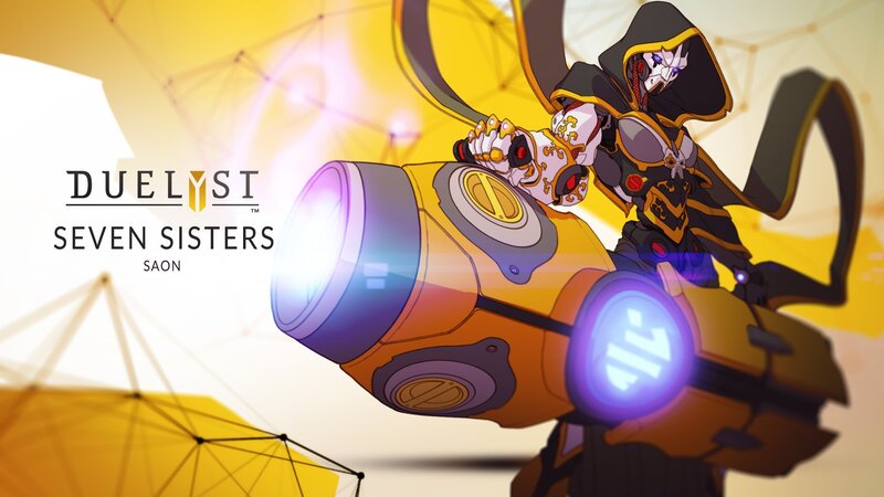 Character with Large Weapon — Yellow, Dramatic