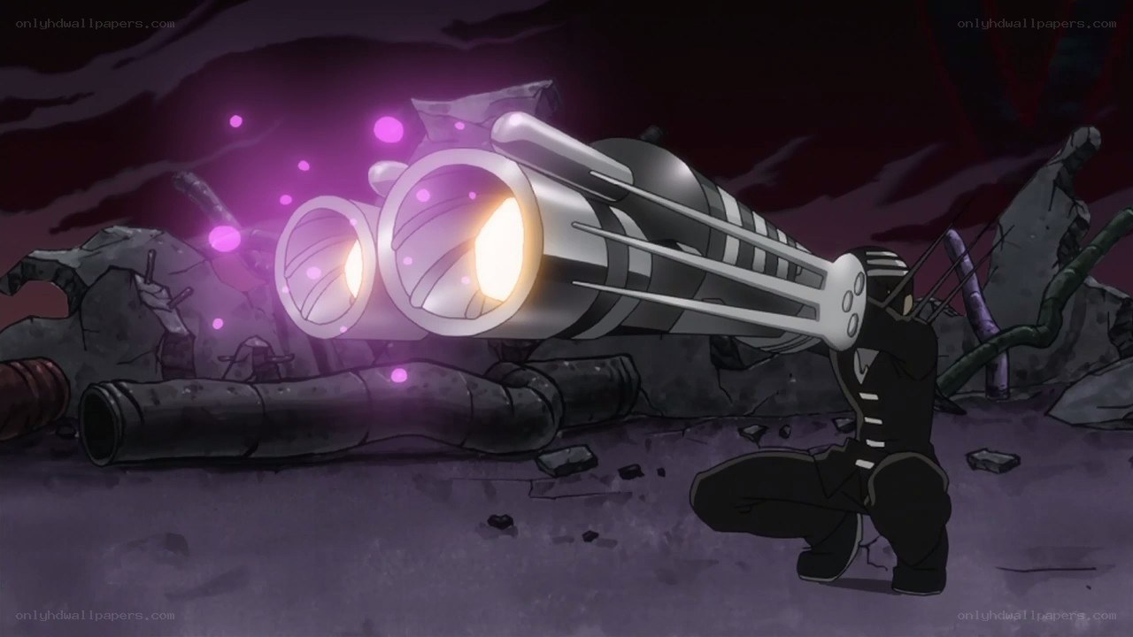 Character with large weapon