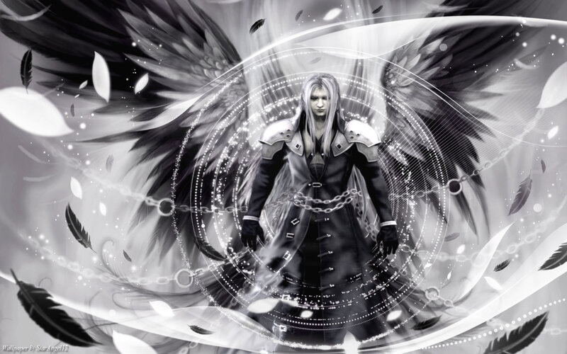 Character with Large Wings — Black