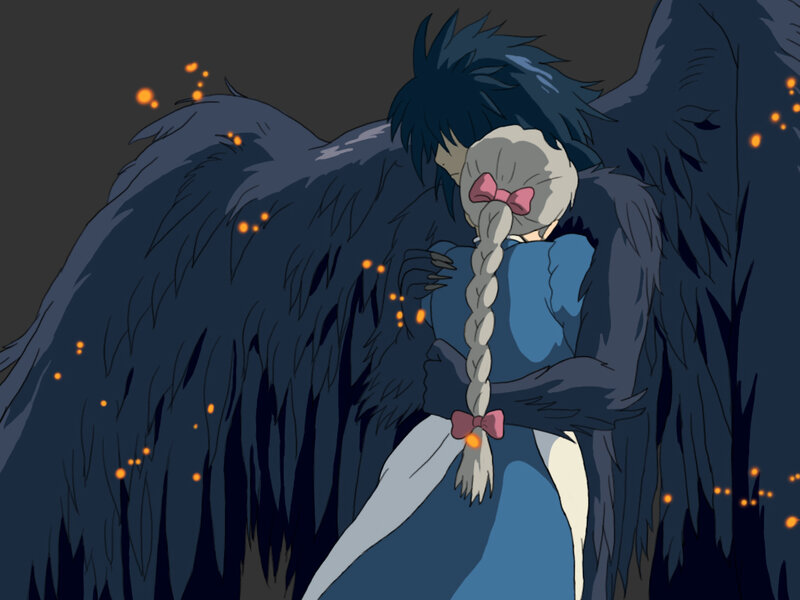 Character with Large Wings — Blue