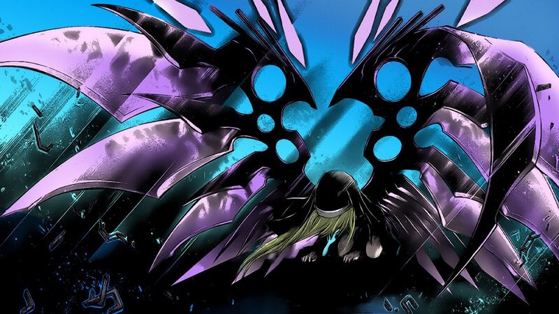 Character with Large Wings — Purple
