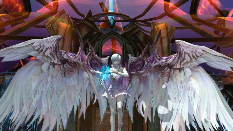 character with large wings