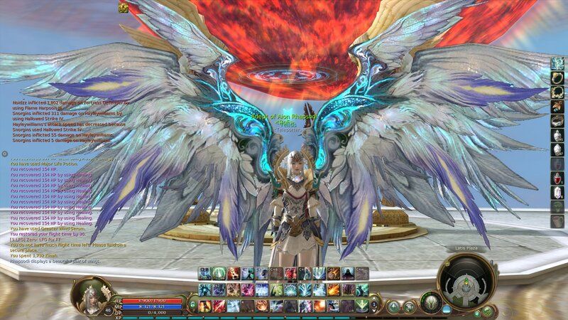 Character with Large Wings — White