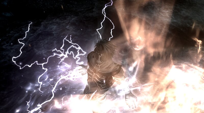 Character with Lightning Powers — Black