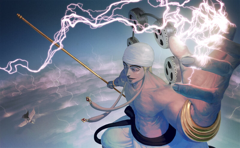Character with lightning powers