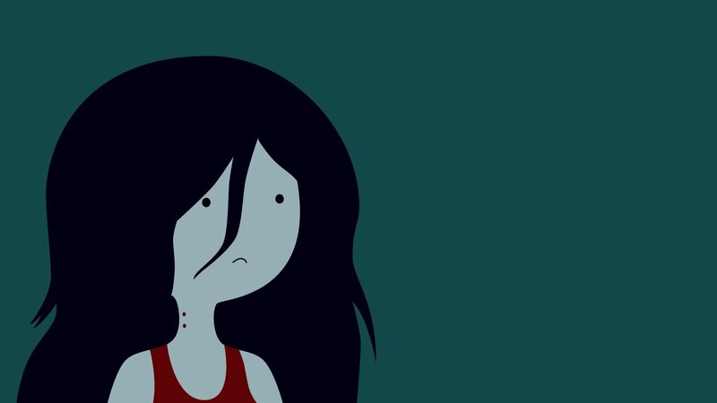 Character with Long Hair — Teal
