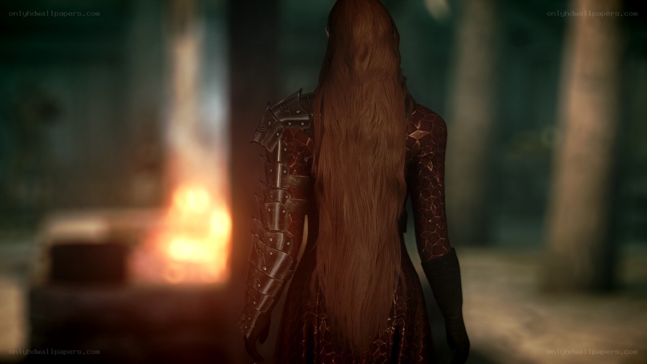character with long hair