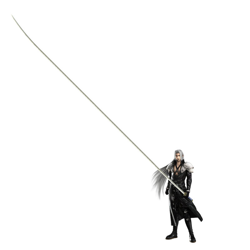Character with Long Sword — Black