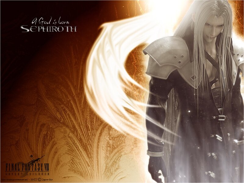 Character with Long White Hair — Brown