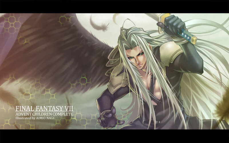 Character with Long White Hair — Dramatic