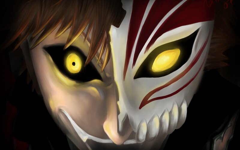Character with Mask — White, Dramatic