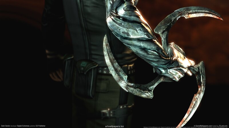 Character with Mechanical Arm — Black, Dramatic