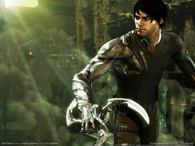 character with metallic arm