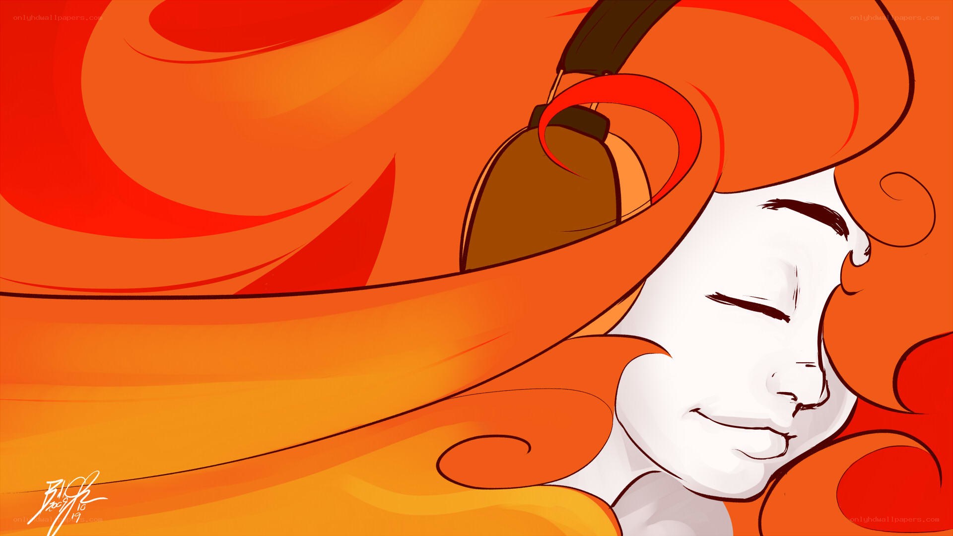 character with orange hair