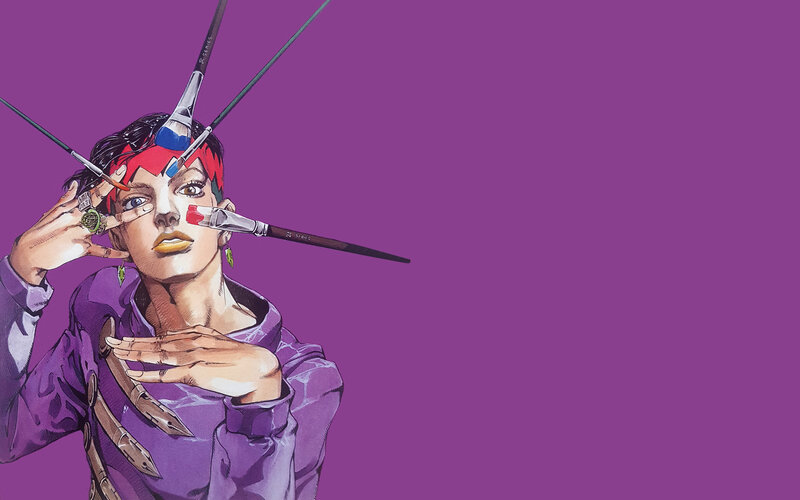 Character with Paintbrushes