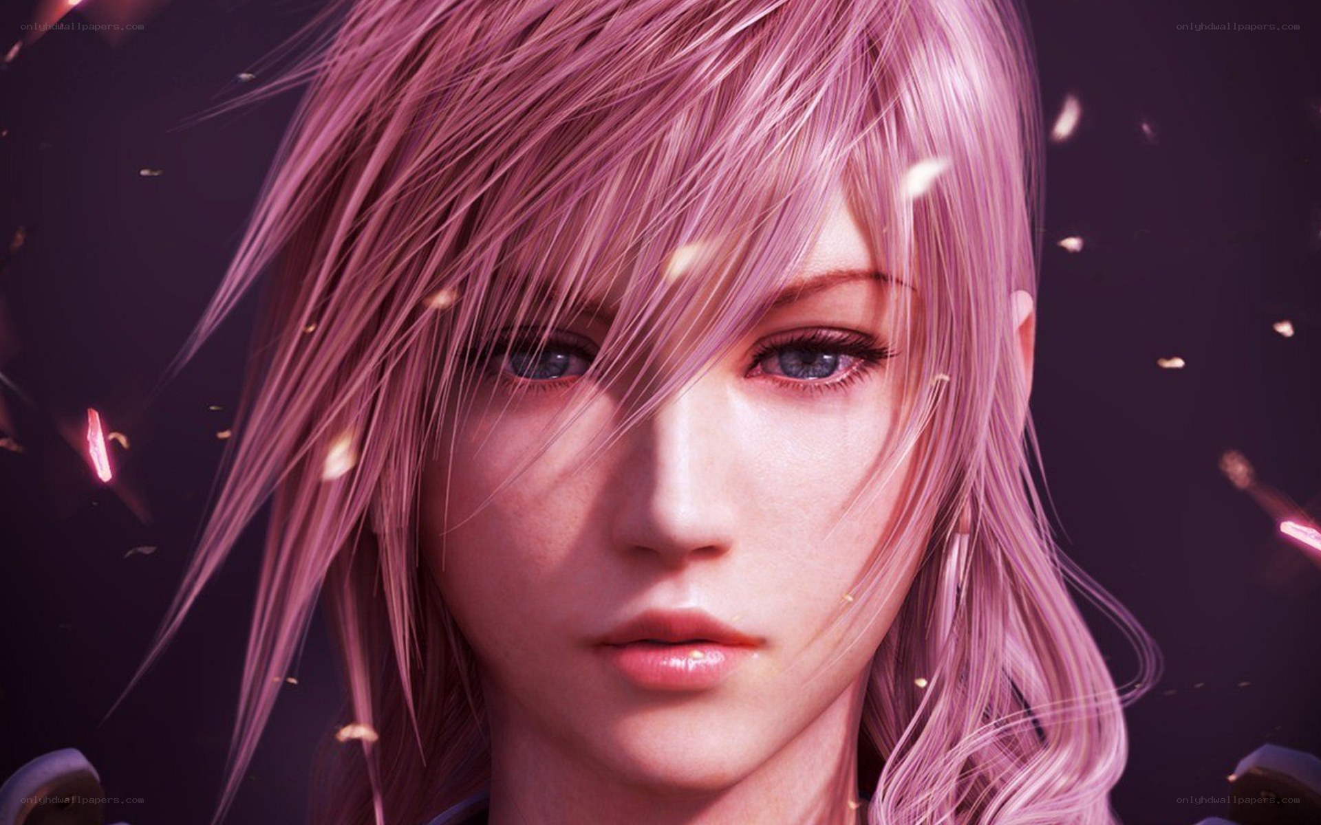 character with pink hair