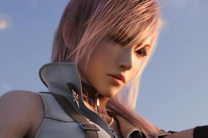 Character with Pink Hair — Blue