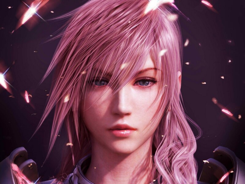 Character with Pink Hair — Dramatic, 3d Render