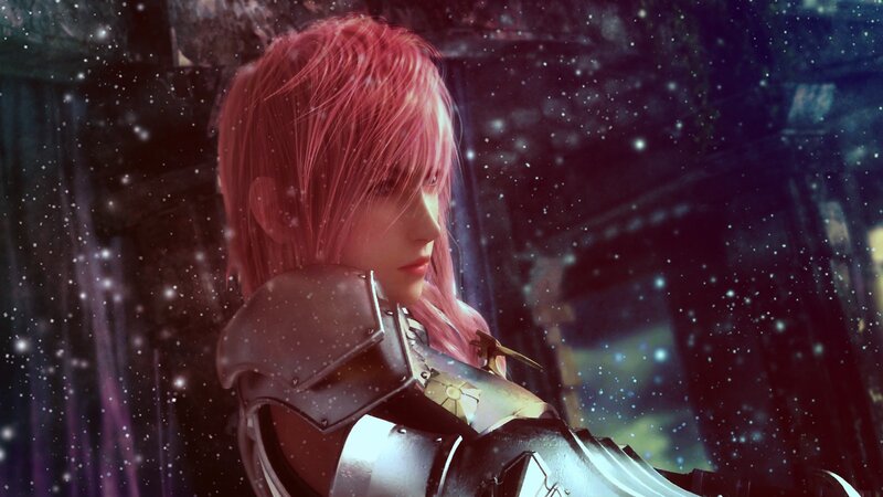Character with Pink Hair — Dramatic, Night, 3d Render