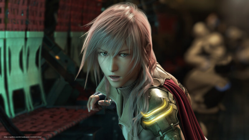 Character with Pink Hair — Gray, Serious, 3d Render, Armor, Cape